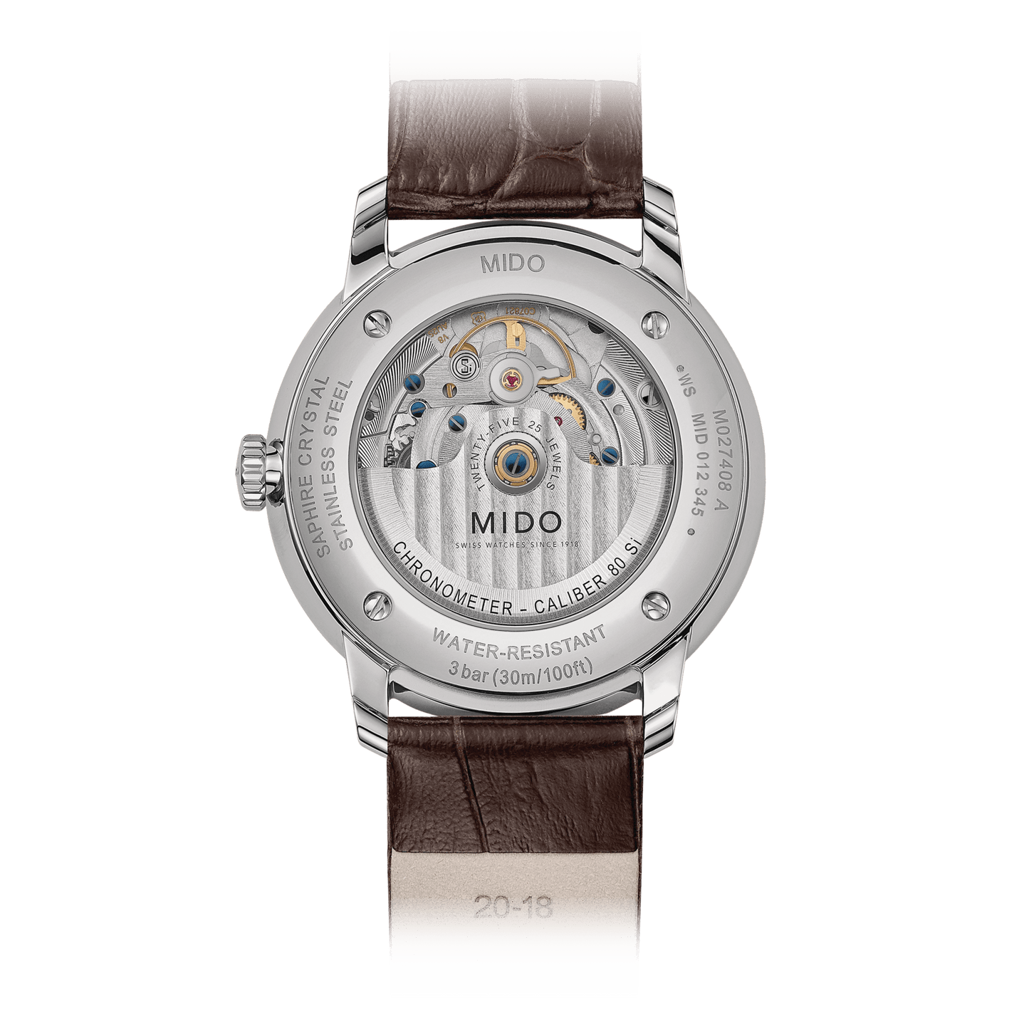 MIDO BARONCELLI CHRONOMETER SILICON GENT M027.408.16.061.00 COSC CHRONOMETER CERTIFIED