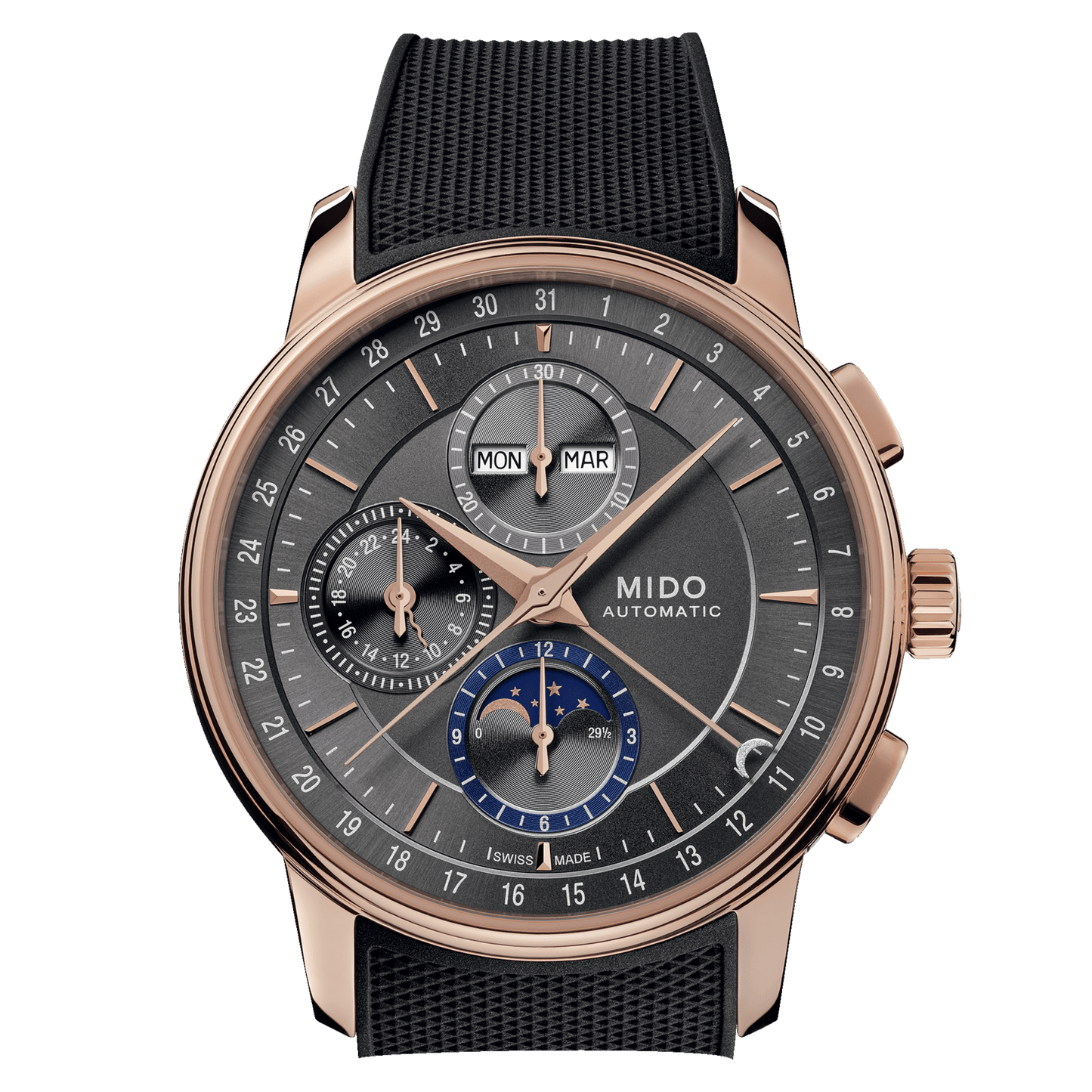 MIDO BARONCELLI CHRONOGRAPH MOONPHASE M027.625.37.061.00