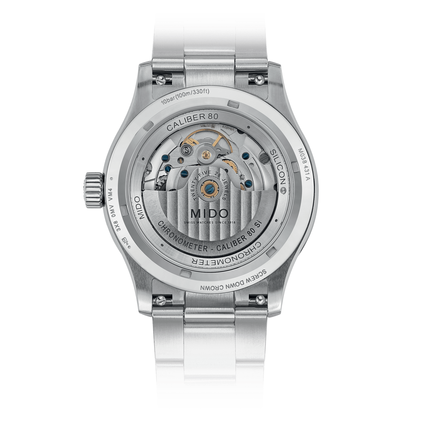 MIDO MULTIFORT M CHRONOMETER M038.431.11.097.00 COSC CHRONOMETER CERTIFIED