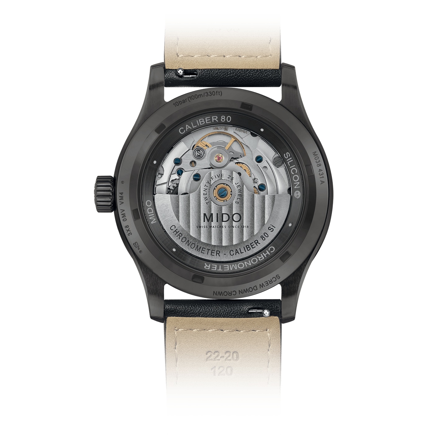 MIDO MULTIFORT M CHRONOMETER M038.431.36.057.00 COSC CHRONOMETER CERTIFIED