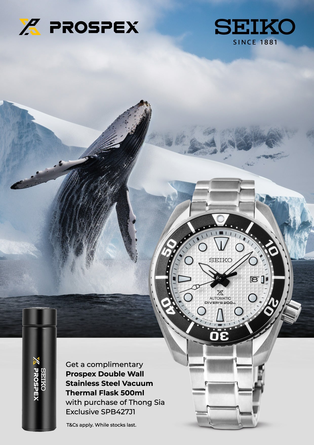 SEIKO PROSPEX "THE WHALE" SPB427J1 LIMITED EDITION