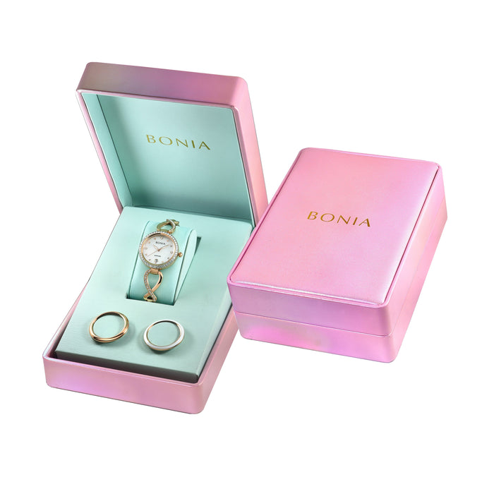 BONIA WOMEN ELEGANCE 3 TOP RINGS SET BNB10785-2357S